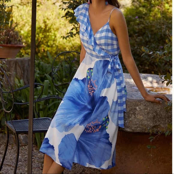 Anthropologie Dresses & Skirts - Anthropologie Farm Rio Seaside Wrap Midi Dress